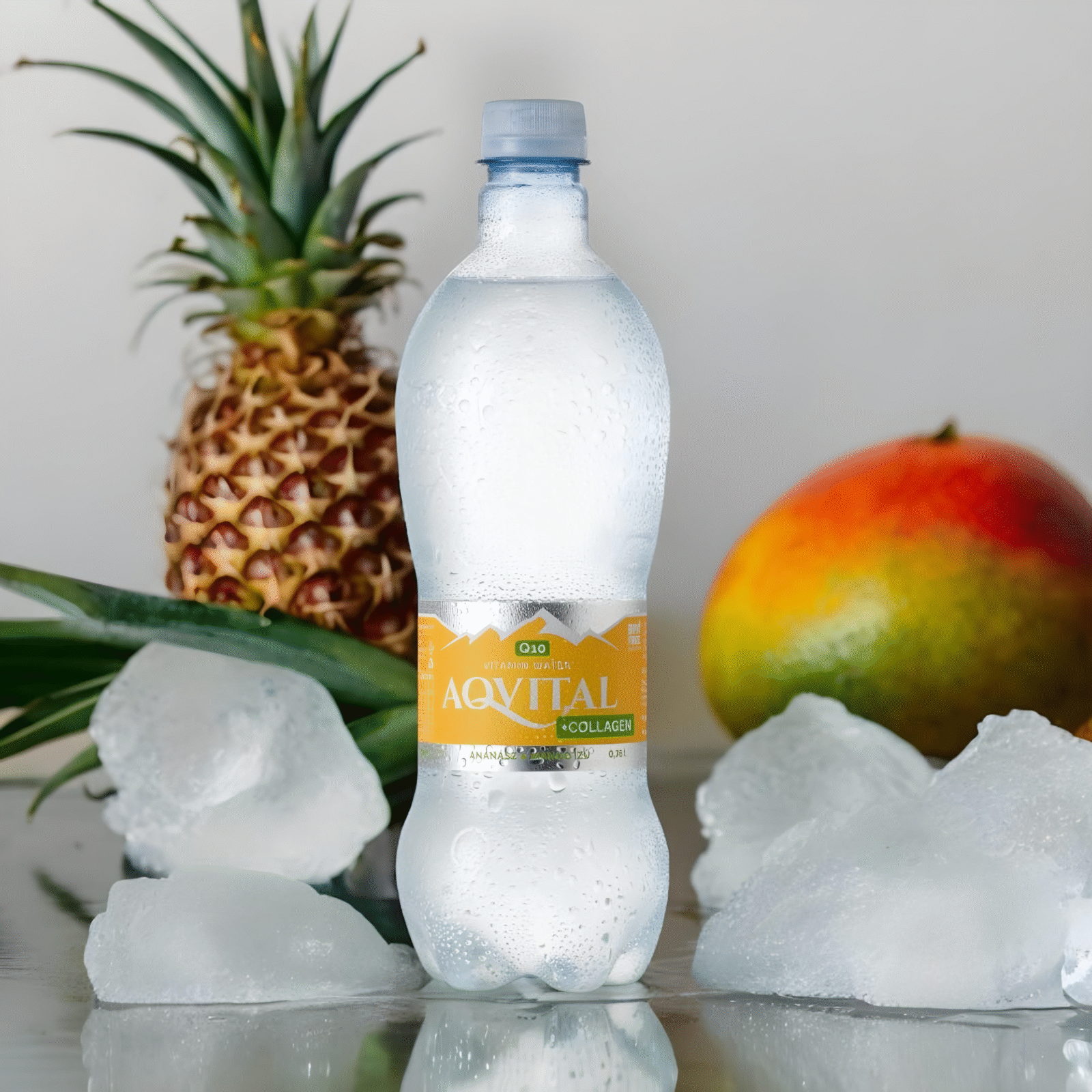 Aqvital Collagen + Q10 Ananász-Mangó ízesítésű