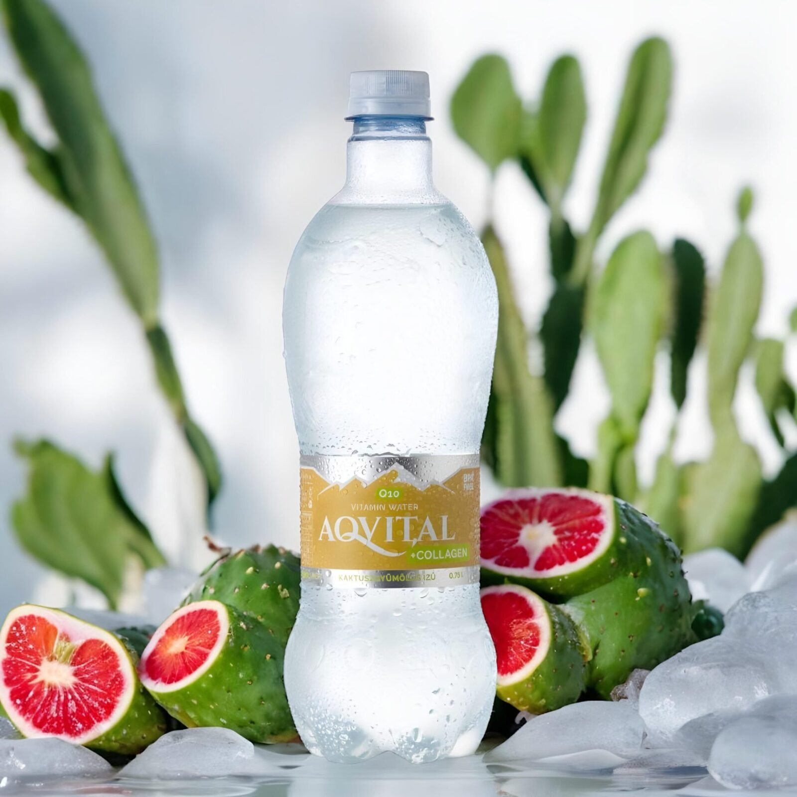 Aqvital Collagen + Q10 Kaktuszgyümölcs ízesítésű